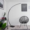 Lampadaire Tobillos LED Noir, 1 lumière