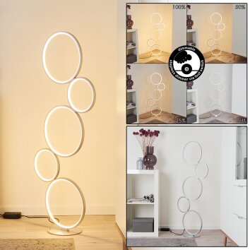 Lampadaire Rodekro LED Argenté, 1 lumière