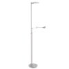 Lampadaire Steinhauer Turound LED Acier inoxydable, 2 lumières