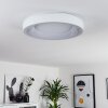 Plafonnier Casina LED Blanc, 1 lumière, Télécommandes