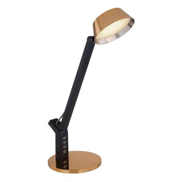 Lampe de table Globo URSINO LED Or, Noir, 1 lumière