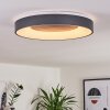 Plafonnier Casina LED Anthracite, Blanc, 1 lumière, Télécommandes