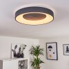 Plafonnier Casina LED Anthracite, Blanc, 1 lumière, Télécommandes