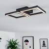 Plafonnier Cavareno LED Noir, 1 lumière