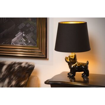 Lampe de table Lucide SIR WINSTON Noir, 1 lumière