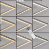 Plafonnier Torresella LED Nickel mat, 2 lumières, Télécommandes