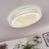 Plafonnier Suno LED Transparent, Blanc, 1 lumière