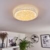 Plafonnier Suno LED Transparent, Blanc, 1 lumière