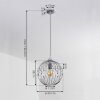 Suspension Tawasu Chrome, 1 lumière