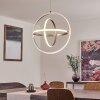 Suspension Toga LED Nickel mat, 3 lumières