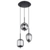 Suspension Globo BLACKY Noir, 3 lumières