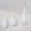 Suspension Chipoc Blanc, 3 lumières