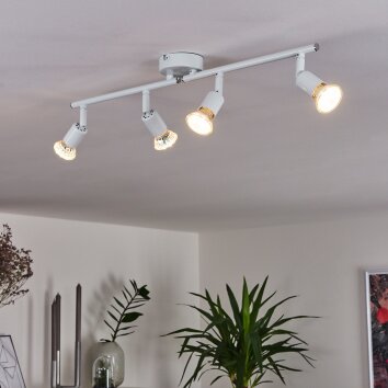 Plafonnier Planes LED Blanc, 4 lumières