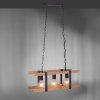 Suspension Leuchten Direkt EDITH Bois clair, 3 lumières