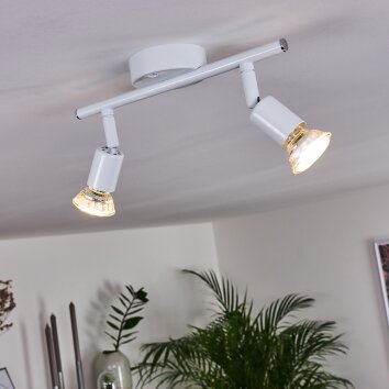 Plafonnier Planes LED Blanc, 2 lumières