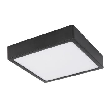 Plafonnier Globo ECHO LED Noir, 1 lumière