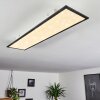 Plafonnier Salmi LED Noir, Blanc, 1 lumière