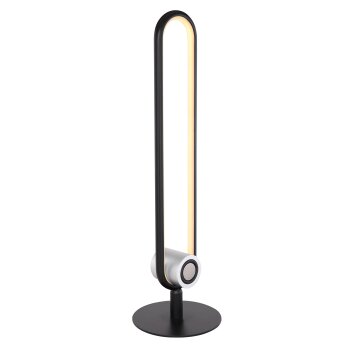 Lampe de table Globo TOPPOLE LED Noir, 1 lumière