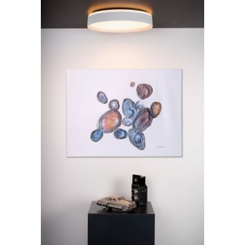 Plafonnier Lucide NURIA LED Blanc, 1 lumière