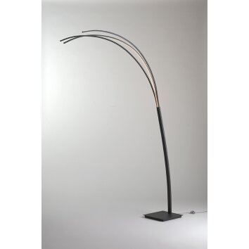 Lampe courbe Bopp-Leuchten BOW LED Anthracite, 1 lumière