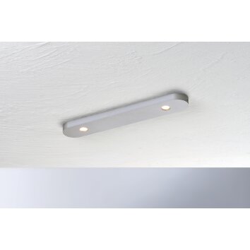 Plafonnier Bopp-Leuchten CLOSE LED Argenté, 2 lumières