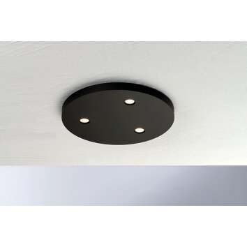 Plafonnier Bopp-Leuchten CLOSE LED Noir, 3 lumières