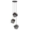 Suspension Marore Argenté, 3 lumières