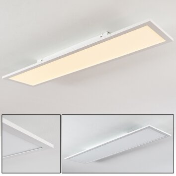 Plafonnier Salmi LED Blanc, 1 lumière