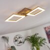 Plafonnier Batuna LED Nickel mat, 1 lumière