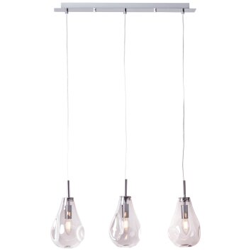 Suspension Brilliant Living Drops Chrome, 3 lumières