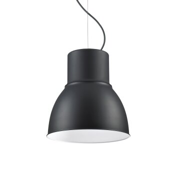 Suspension Ideallux BREEZE Noir, Blanc, 1 lumière