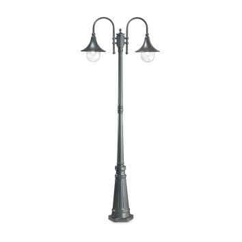 Borne lumineuse Ideallux CIMA Gris, 2 lumières