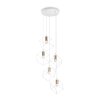 Suspension Ideallux ICE Blanc, 5 lumières