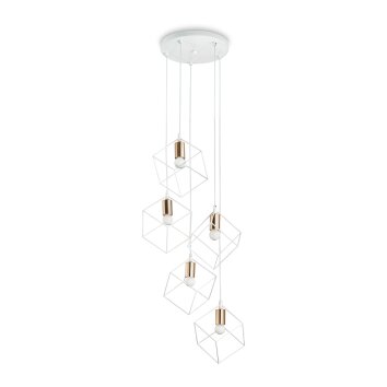 Suspension Ideallux ICE Blanc, 5 lumières