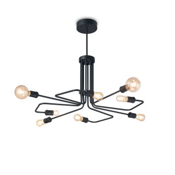 Suspension Ideallux TRIUMPH Noir, 8 lumières