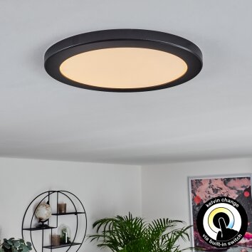 Panneau LED Canditas Noir, 1 lumière