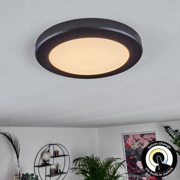 Panneau LED Canditas Noir, 1 lumière