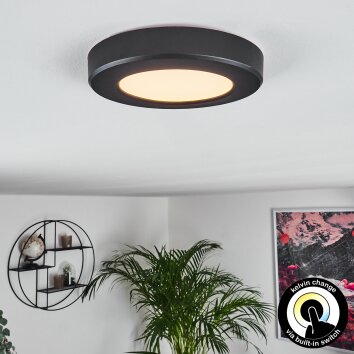 Panneau LED Canditas Noir, 1 lumière