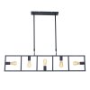 Suspension Steinhauer Racky Noir, 5 lumières