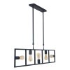 Suspension Steinhauer Racky Noir, 5 lumières