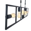 Suspension Steinhauer Racky Noir, 5 lumières