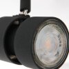 Plafonnier Steinhauer Natasja LED Noir, 4 lumières