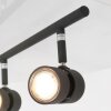 Plafonnier Steinhauer Natasja LED Noir, 6 lumières