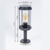 Borne lumineuse Riola Anthracite, 1 lumière