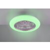 Ventilateur de plafond Reality Stralsund LED Titane, 2 lumières, Télécommandes