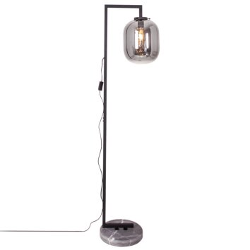 Lampadaire By Rydens Leola Aspect marbre, Noir, 1 lumière