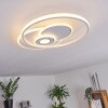 Plafonnier Panchita LED Blanc, 1 lumière, Télécommandes