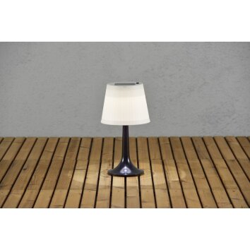 lampe solaire Konstsmide Assisi LED Noir