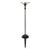 Lampadaire solaire Lutec KIWA LED Chrome, Noir, 6 lumières