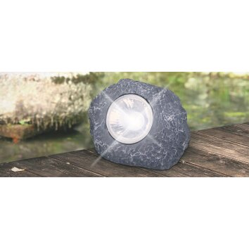 lampe solaire Globo SOLAR AL LED Gris, 1 lumière